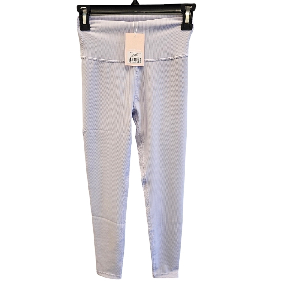 Wilo the Label Base Ribbed Lilac 7/8 Leggings NEW